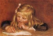 Pierre Renoir Coco Reading Germany oil painting artist